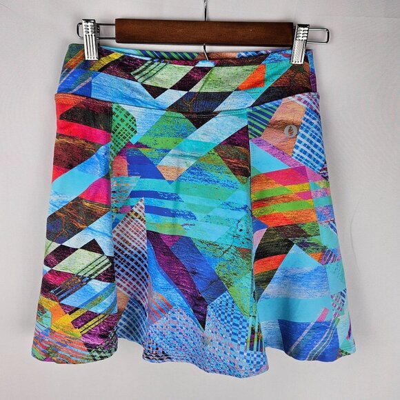 Donajo Dona Jo Skort Size Small 1 Seabreeze Artsy 16" Tennis Pickleball Blue - Picture 3 of 8